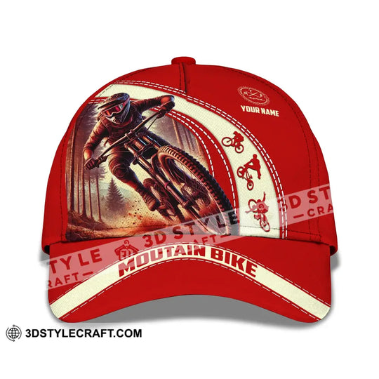 Unisex Cap, Custom Name Mountain Bike Hat style option 2