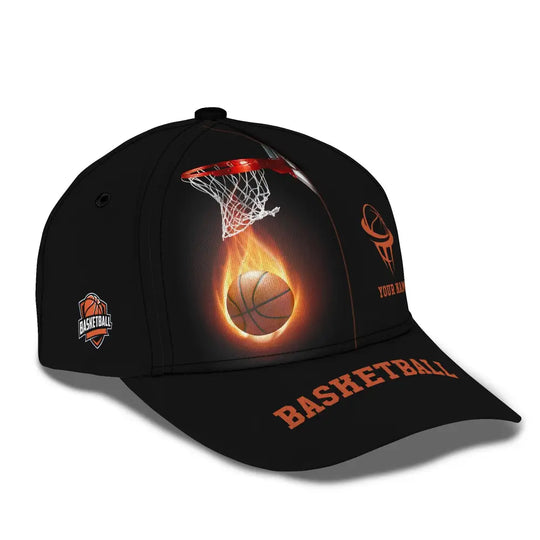 Unisex Cap, Personalized Basketball Classic Cap, Basketball Hat, Gift for Basketball Lovers style option 2