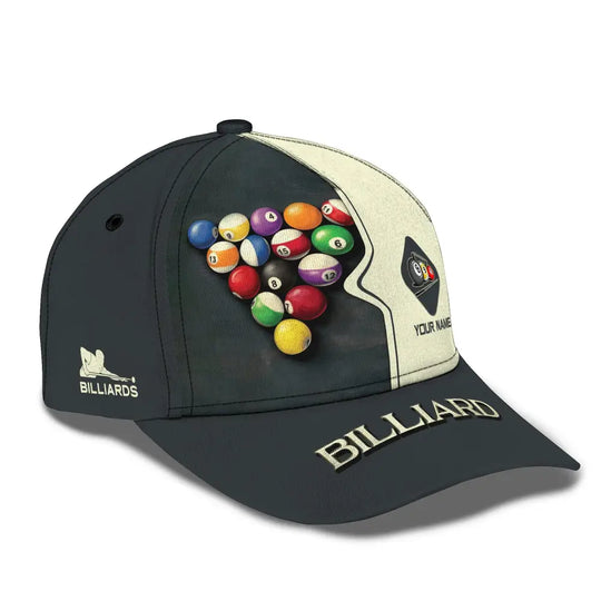Unisex Cap, Personalized Billiards Classic Cap, Billiards Hat, Gift for Billiards Lovers style option 3
