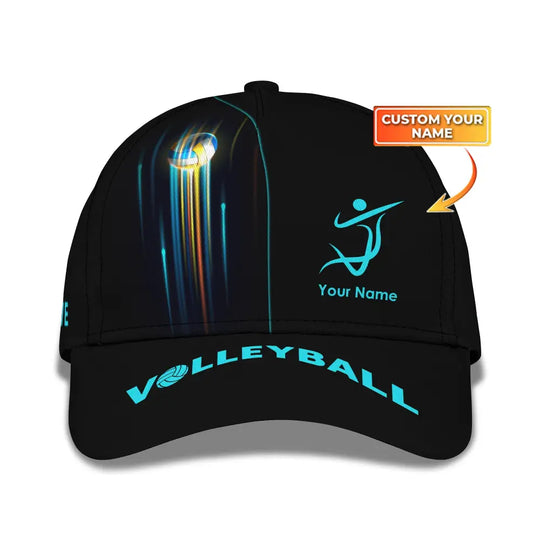 Unisex Cap, Personalized Volleyball Cap, Volleyball Classic Cap, Volleyball Hat, Gift for Volleyball Lovers style option 1