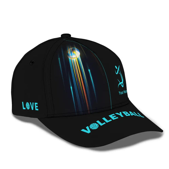 Unisex Cap, Personalized Volleyball Cap, Volleyball Classic Cap, Volleyball Hat, Gift for Volleyball Lovers style option 3