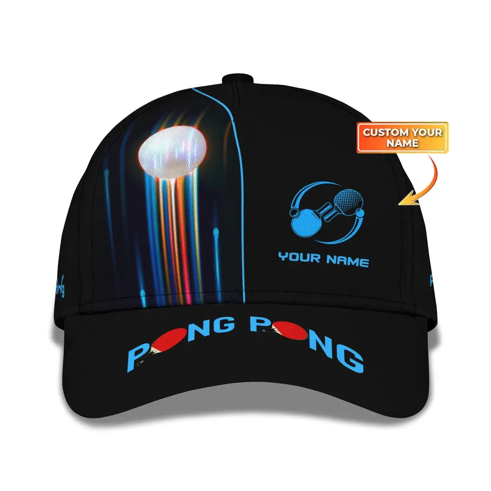 Unisex Classic Cap Ping Pong Table Tennis Club Clothing T-Shirt