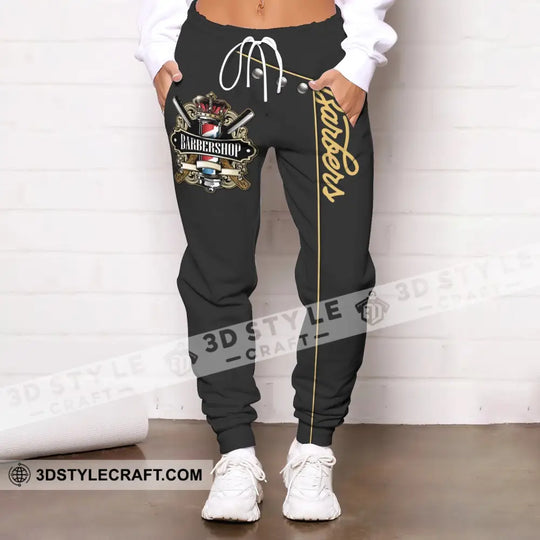 Unisex Clothing, Barber Jogger, Barber Sportwear, Jogger Pant For Men and Women style option 1