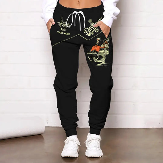 Unisex Clothing, Barber Jogger, Barber Sportwear, Jogger Pant For Men and Women style option 4