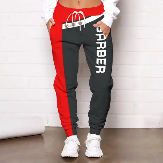 Unisex Clothing, Barber Jogger, Barber Sportwear, Jogger Pant For Men and Women style option 1
