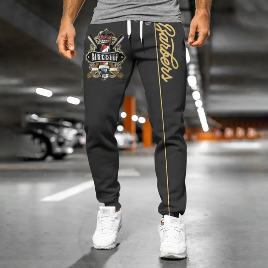 Unisex Clothing, Barber Jogger, Barber Sportwear, Jogger Pant For Men and Women style option 3