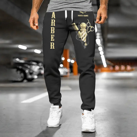 Unisex Clothing, Barber Jogger, Barber Sportwear, Jogger Pant For Men and Women style option 4