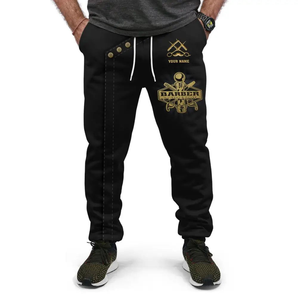 Unisex Clothing Custom Barber Jogger Sportwear Pants For Men And Women