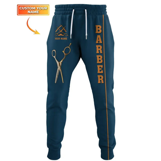 Unisex Clothing Custom Barber Jogger Sportwear Pants For Men And Women