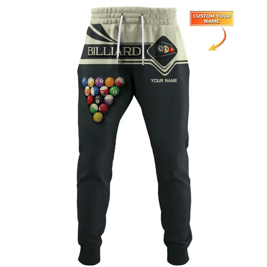 Unisex Clothing, Custom Billiards Jogger, Billiards Jogger Pants, Gift for Billiards Lovers style option 1