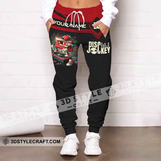 Unisex Clothing, Custom Disc Jockey Jogger, Disc Jockey Jogger Pants, Gift for DJ style option 4