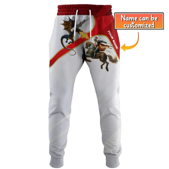 Unisex Clothing, Custom England Jogger, English Jogger Pants, England Knight style option 1