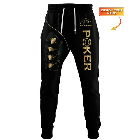 Unisex Clothing Custom Name Poker Jogger Pants Casino