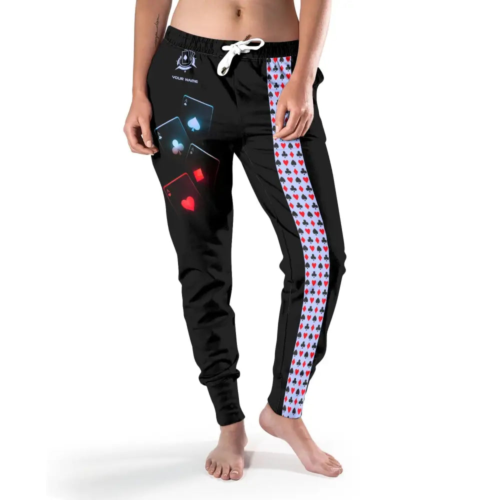 Unisex Clothing Custom Name Poker Jogger Pants Casino