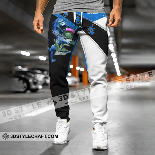 Unisex Clothing, Custom Scotland Jogger, Scotland Jogger Pants, Scotland Lion style option 2