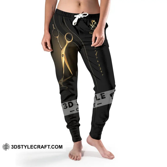 Unisex Clothing, Hairdresser Jogger, Hairdresser Jogger Pants, Jogger Pants for Hairstylists style option 4