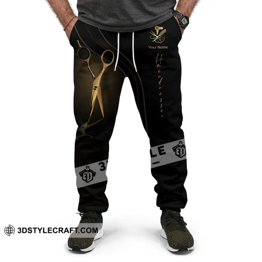 Unisex Clothing, Hairdresser Jogger, Hairdresser Jogger Pants, Jogger Pants for Hairstylists style option 2
