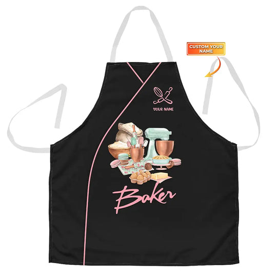 Unisex Clothing, Personalized Apron, Baker Joymuu Apron, Cooking Apparel, Chef Apparel style option 1