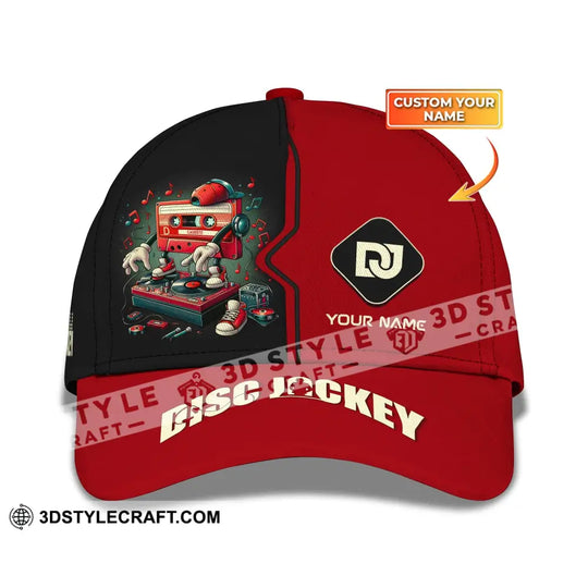 Unisex Disc Jockey Classic Cap, Custom Name Disc Jockey Hat, DJ Gift style option 1