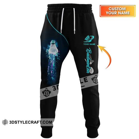 Unisex Pants, Custom Badminton Jogger, Badminton Pants, Gift for Badminton Lovers style option 1
