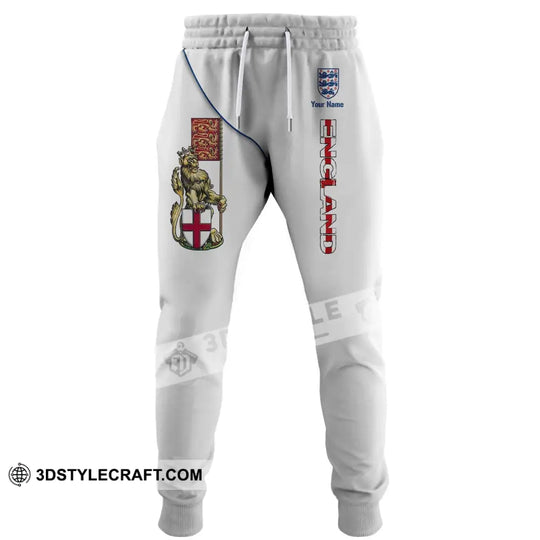 Unisex Pants - Custom England Football Name Pants, England The Three Lion style option 2