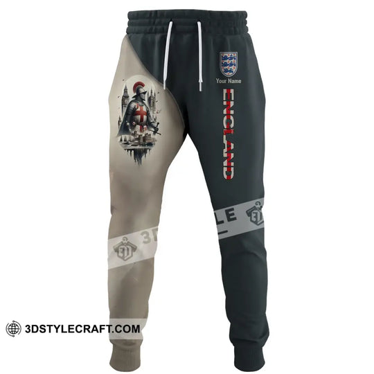 Unisex Pants - Custom Name 3D Pants - England Chevalier Pants style option 2