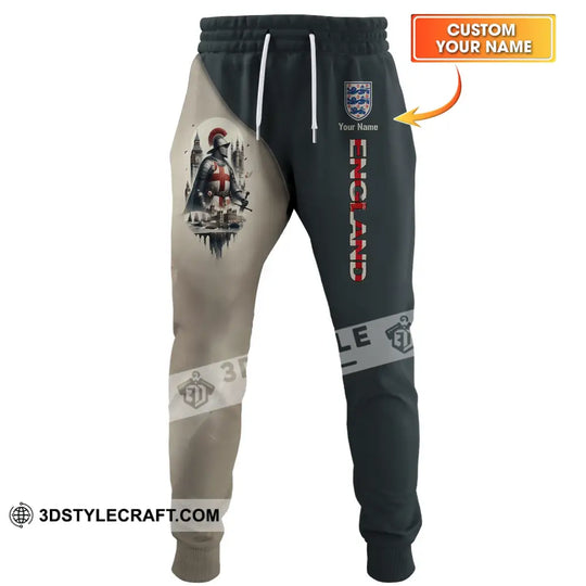 Unisex Pants - Custom Name 3D Pants - England Chevalier Pants style option 1