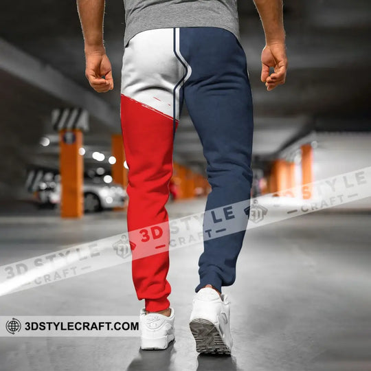 Unisex Pants - Custom Name Pants - France Map Jogger Pants style option 4
