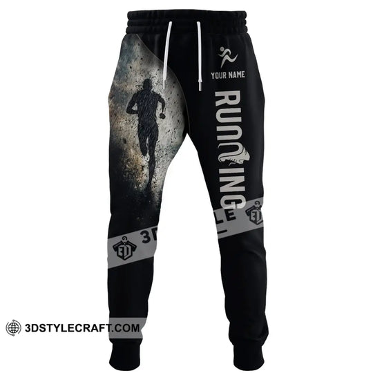 Unisex Pants - Custom Text Pants, Marathon Running Lover Sport Pants style option 3