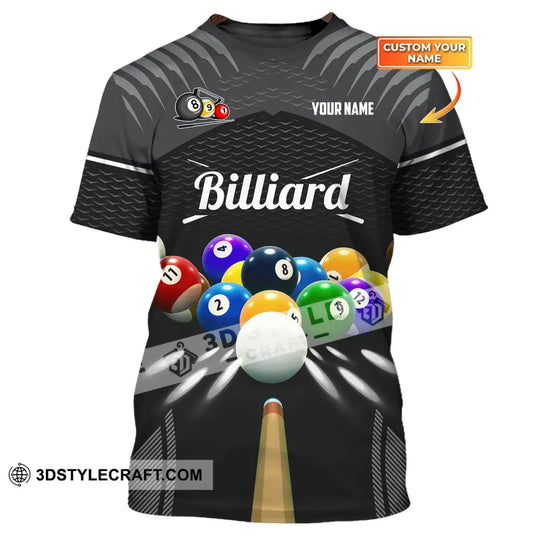 Unisex Shirt, Billiards Custom T-shirt, Billiards Polo Shirt, Billiards Shirt, Shirt For Billiards Lovers style option 1
