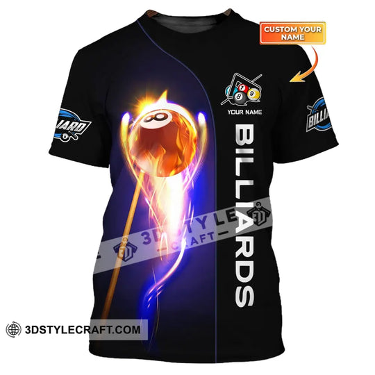 Unisex Shirt, Billiards T-Shirt, Billiards Fire, Billiards Polo, Billiards Shirt, Shirt For Billiards Lovers style option 1