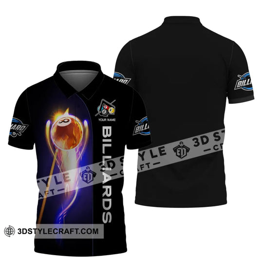 Unisex Shirt, Billiards T-Shirt, Billiards Fire, Billiards Polo, Billiards Shirt, Shirt For Billiards Lovers style option 3