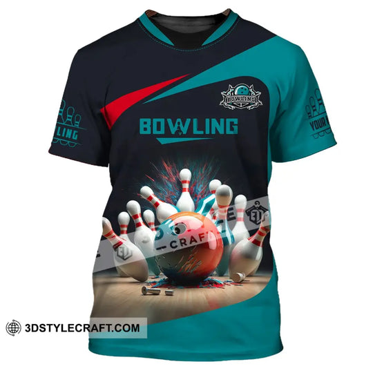 Unisex Shirt, Bowling T-Shirt, Custom Name Bowling Shirt, Shirt For Bowling Lovers style option 2