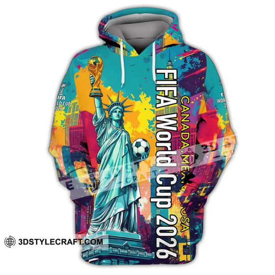 Unisex Shirt - Canada - Mexico - USA Fifa World Cup 2026 3D Shirt style option 3