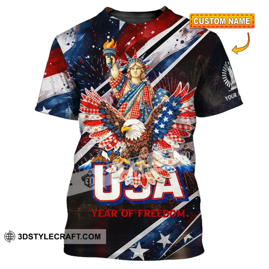 Unisex Shirt - Custom 250 Years Of United State Of America 3D Shirt style option 1