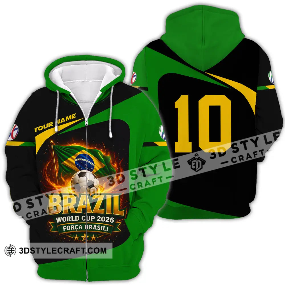 Unisex Shirt - Custom World Cup 2026 3D Shirt Zipper Hoodie / S T-shirt