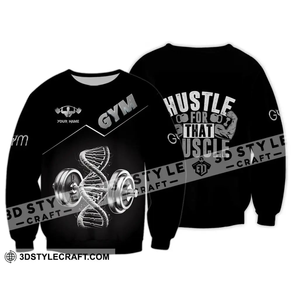 Unisex Shirt - Custom ADN Gym Lover Shirt Long Sleeve / S T-shirt