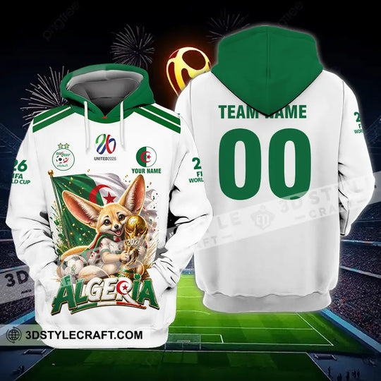 Unisex Shirt - Custom Algeria World Cup 2026 3D Shirt style option 3