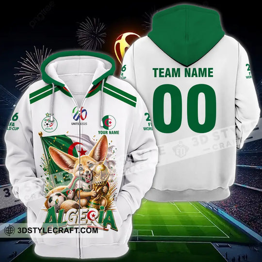 Unisex Shirt - Custom Algeria World Cup 2026 3D Shirt style option 4