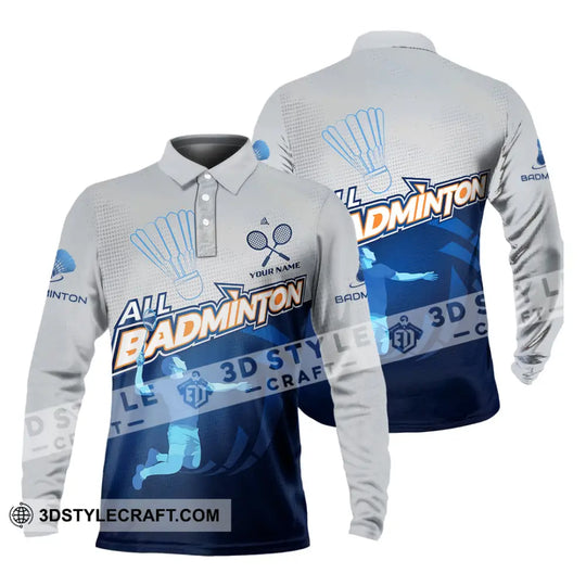 Unisex Shirt - Custom All Badminton 3D Shirt style option 4