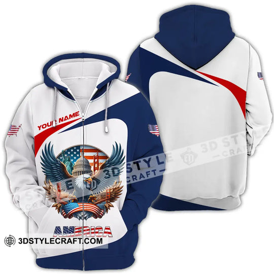 Unisex Shirt - Custom America 3D Shirt style option 4