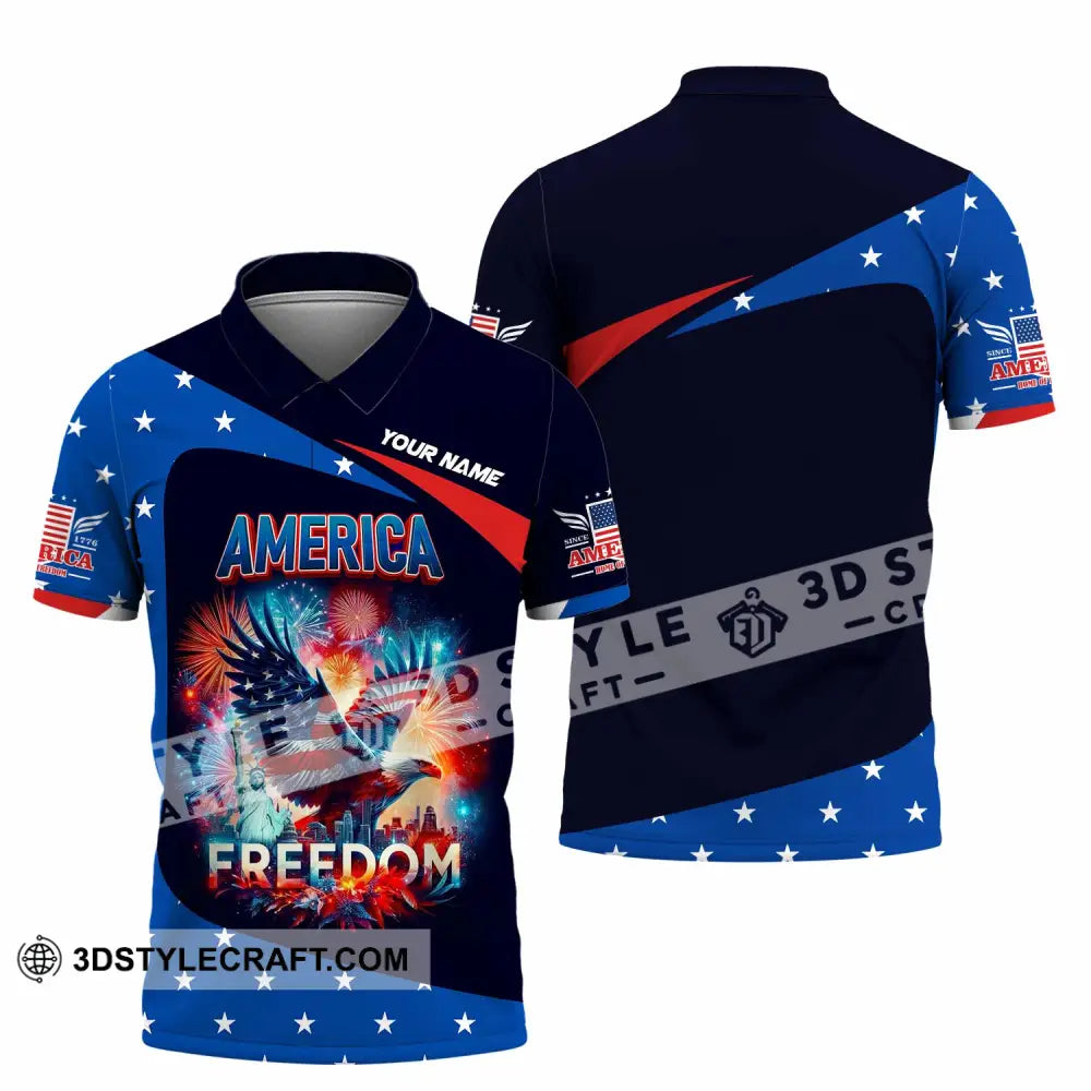 Unisex Shirt - Custom America Shirt Polo Shirt / S T-shirt