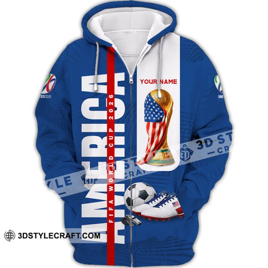 Unisex Shirt - Custom America World Cup 2026 3D Shirt style option 3