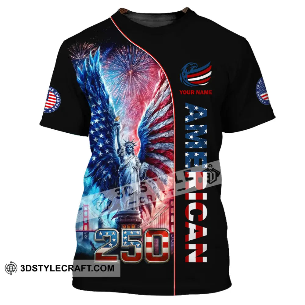 Unisex Shirt - Custom American 250 3D Shirt T-Shirt / S T-shirt