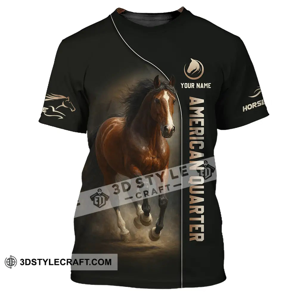 Unisex Shirt - Custom American Quarter Horse Shirt T-Shirt / S T-shirt