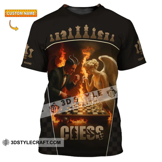 Unisex Shirt - Custom Angels & Demons Chess Shirt For Couple T-shirt