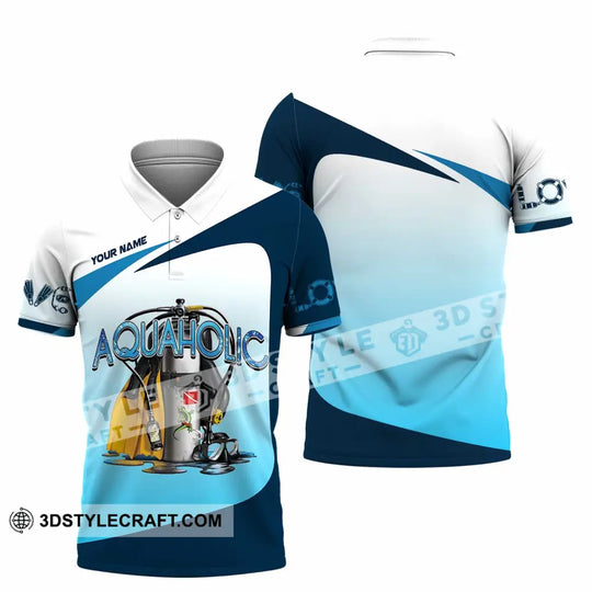 Unisex Shirt - Custom Aquaholic Scuba Diving Diver Shirt style option 2