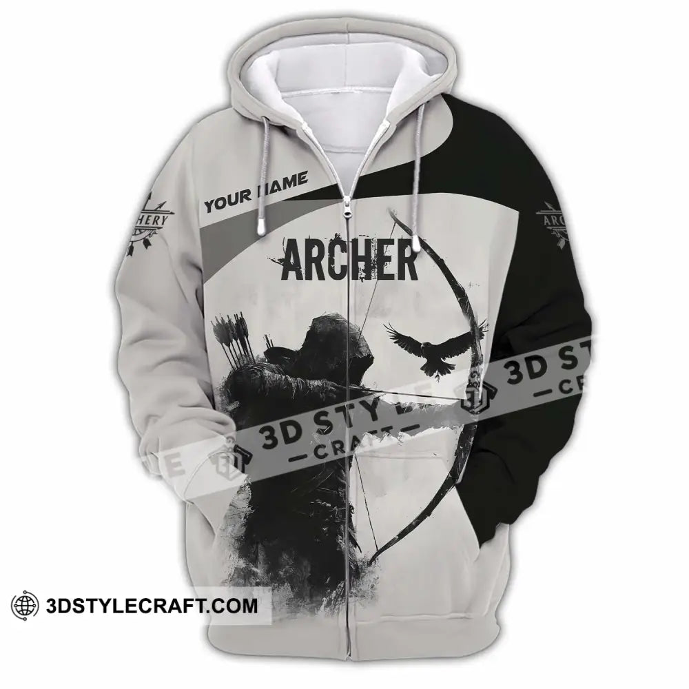 Unisex Shirt - Custom Archer Shirt Zipper Hoodie / S T-shirt