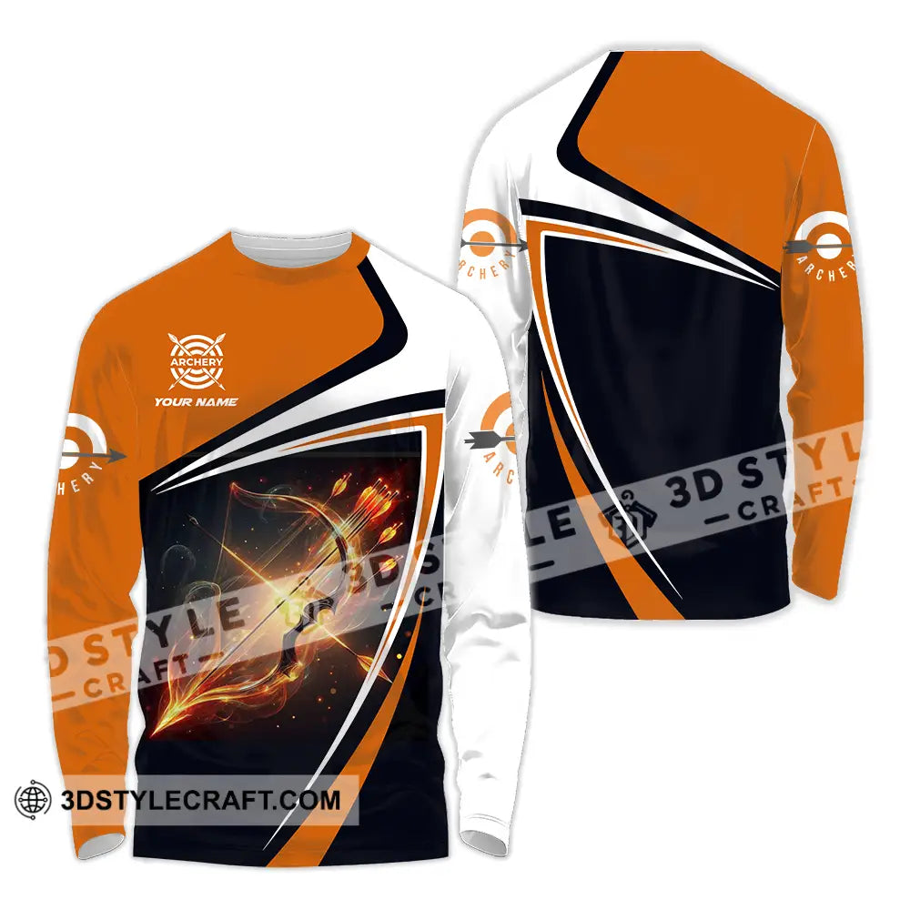 Unisex Shirt - Custom Archery 3D Shirt Long Sleeve Shirt / S T-shirt