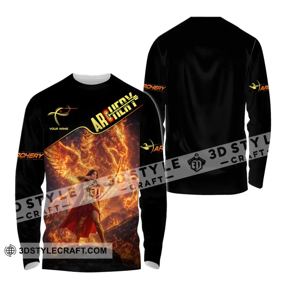 Unisex Shirt - Custom Archery 3D Shirt Long Sleeve Shirt / S T-shirt
